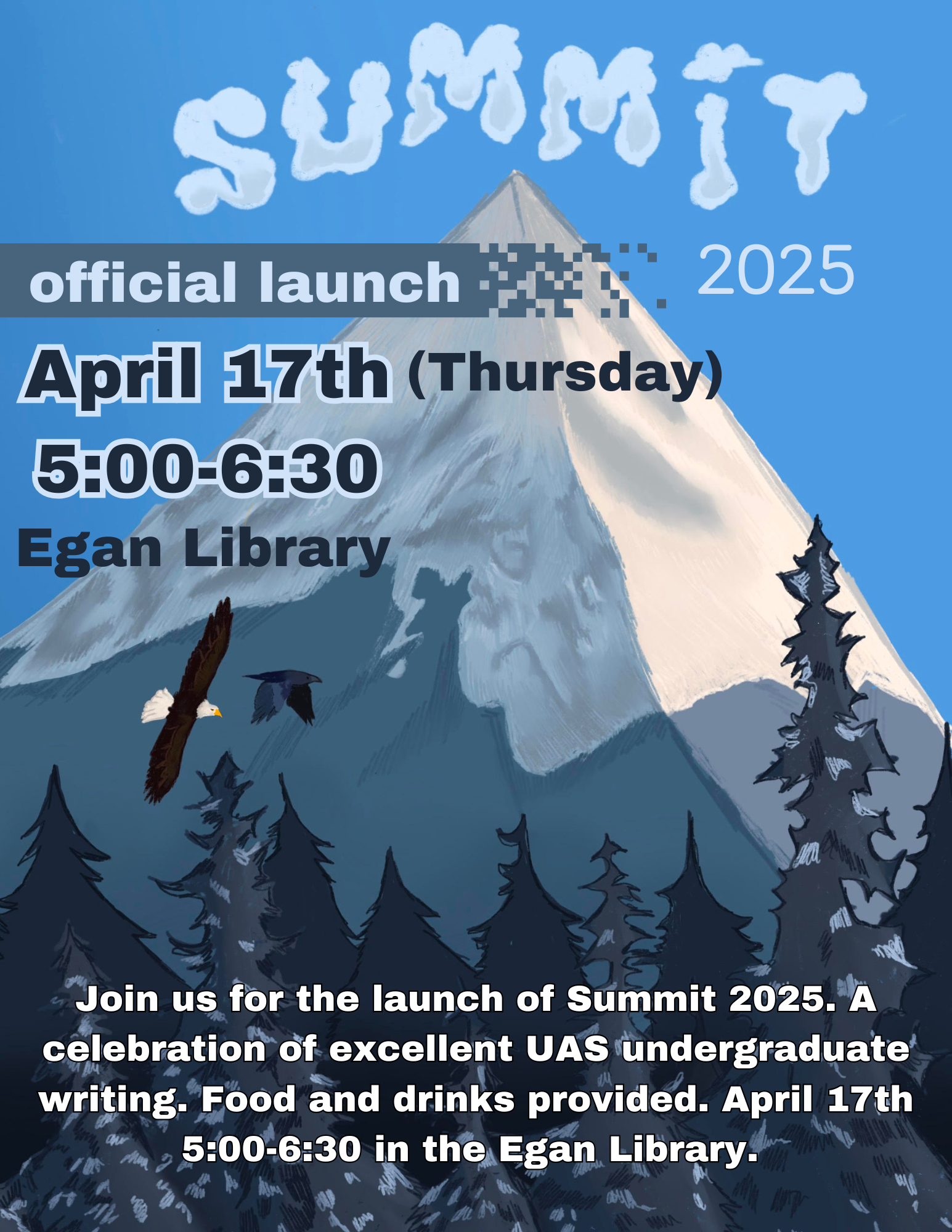 Summit 2025 edition launches on April 17 (Thursday), 2025 from 5:00-6:00 PM in the Egan Library